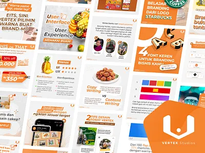 Vertex Instagram Post Design branding content copywrite design graphic design illustration instagram logo typography vector