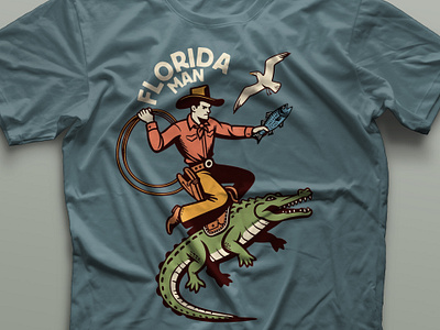 Florida Man florida graphic design illustration tshirt