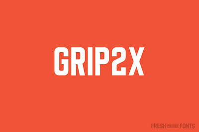 Grip2X Regular + Oblique display font grip2x numbers oblique racing ryan welch sans serif sharp sport