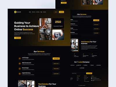 Agency Landing Page Design agency corporate digital agency graphic design landing page landing page design responsive design template design ui ui design ui template uiux ux ux design