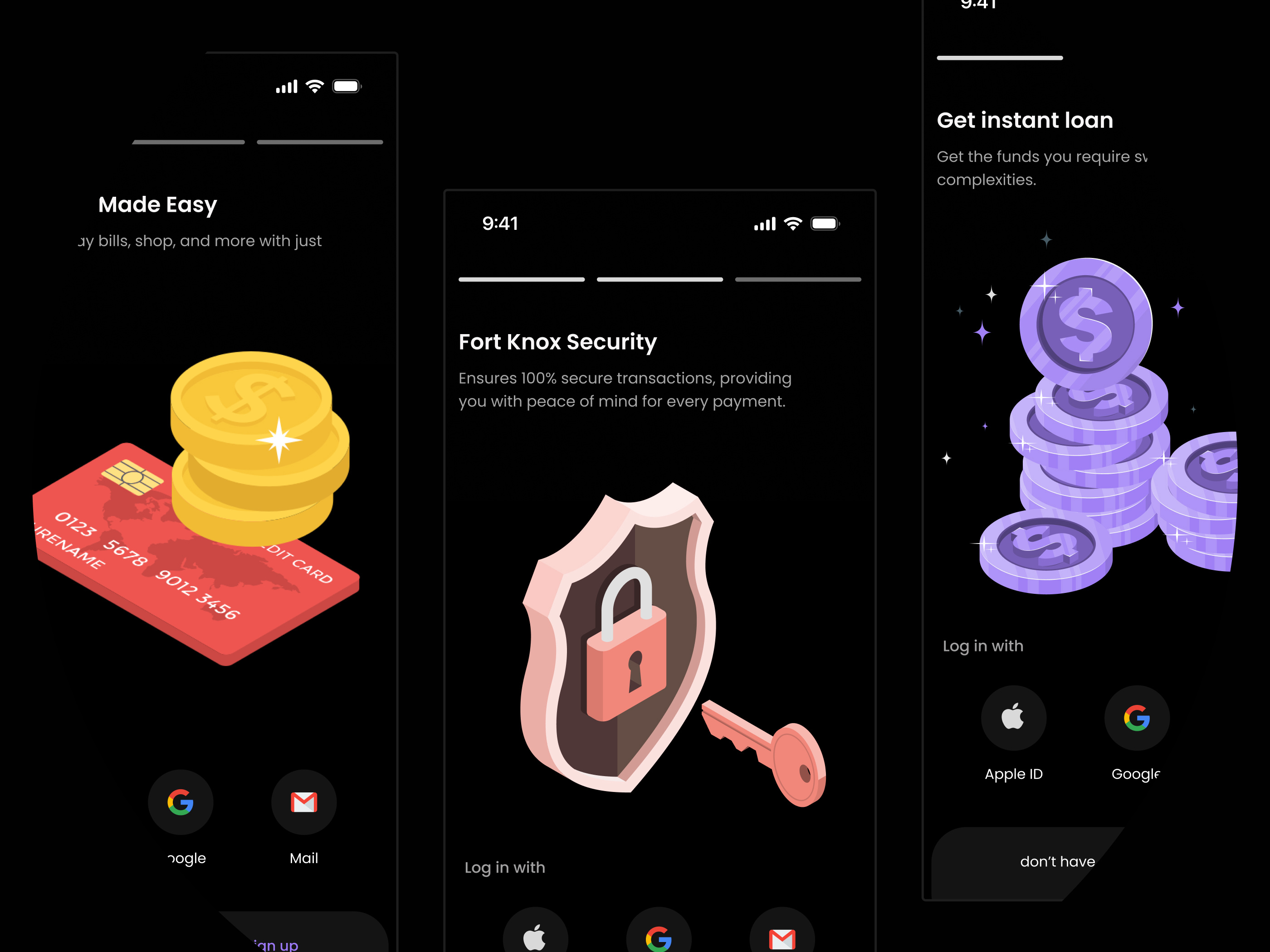 Daily ui - Splash screen app daily ui dark mode design fintech ios minimal splash screen ui ux