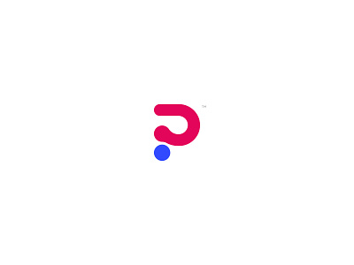 P - Minimal Logo app branding clean creative design flat graphic design illustration lettermark logo minimal new p pro round simple tech trendy unused