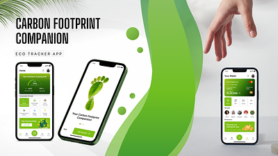 Your Carbon Footprint Companion carbon footprint carbon free app designer eco tracker eco tracker app figma henrichhr mobile app ui