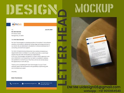 Professional Letterhead Creation Services corporate design figma graphic design illustration letterhead logo ui