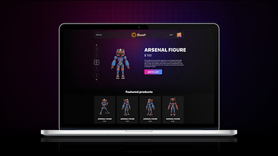 Toy Collectible Web Design UI Ecommerce Store akira anime anime store custom shopify cyberpunk digital collectible futuristic nft nft shop robot web design shopify store design toy store toy web design web3 web3 ecom web3 shop web3 shopify web3 store