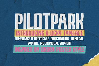 Pilotpark blocky font font logo font poster font sans serif sans serif blocky serif font typeface blocky uppercase blocky