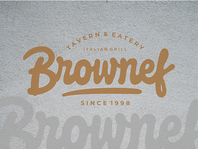 Brownef | Logotype Design branding eatery food graphic design grill lettering logo logotype tavern typeface typography