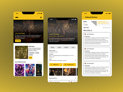 IMDb mobile app revamp figma ui ux