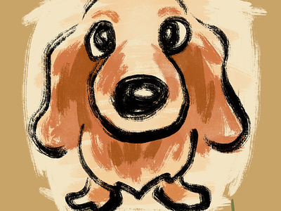 Dachshund Sketch animal character dachshund dog illustration pet puppy