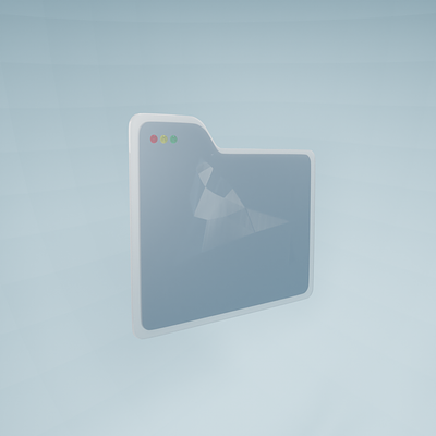 3D Folder by Blender 3d 3d blender 3d folder 3d icon blender 4.0 design folder graphic design