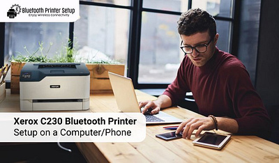 Xerox C230 Bluetooth Printer Setup on a Computer and Phone bluetooth printer setup xerox bluetooth printer setup