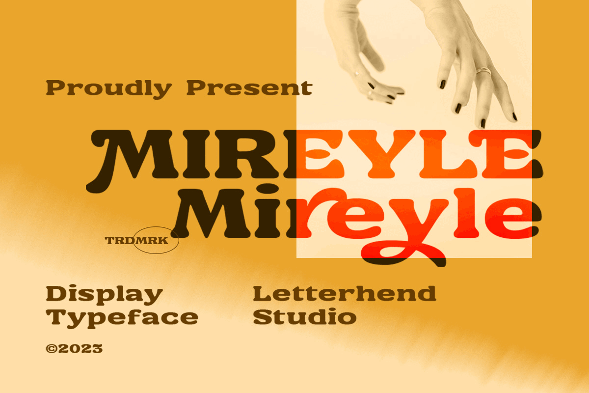 Mireyle Display Font energetic freebies