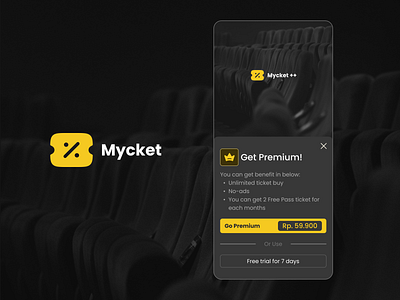Premium Pricing page for Mycket App - DailyUI 030 app dailyui design illustration logo mobile movie premium pricing subscription ui ux