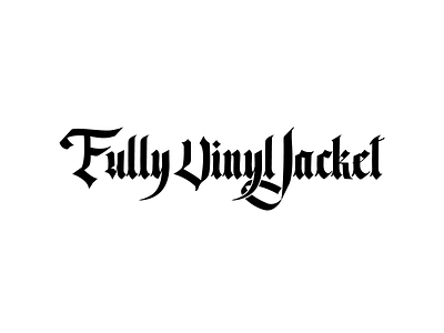 Fully Vinyl Jacket band custom graphic design group handwritten jazz logo logo design logotype music rock simple typeface