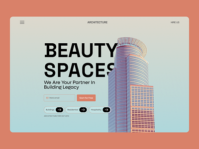 Architectural Elegance Landing Page architecture beauty building design designexcellence digitalexperience elegancy hospitality landingpage minimal residence smooth space ui userexperience userinterface ux webdesign digitalexperience website