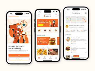 🌭 Flavory - Food Delivery App food food delivery food delivery app mobile app design mobile design ui ui design