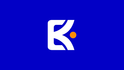 Emad Kashmiri Logo blue branding coach e happy hopful human k life choaching logo life coaching logo monogram orange