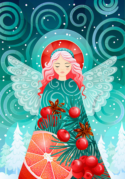 Angel 2d digital art graphic design illustration packaging vector art