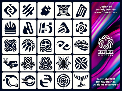 Logo Set by Dmitriy Dzendo branding buy logo creative logo logo collection logo designer logo development logo set order logo portfolio unique logo