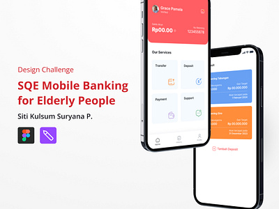 Design Challenge: Mobile Banking for Elderly case study design challenge elderly mobile banking mobil banking mobile application ui design uiux design ux design