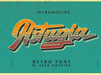 Astugia a Retro Font bold branding elegant fonts graphic design handlettering lettering logo logotype luxury retro retro fonts script signature typography vintage