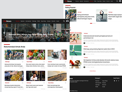 OlaNews - News Portal Website app design news ui uidesign uiuxdesign web