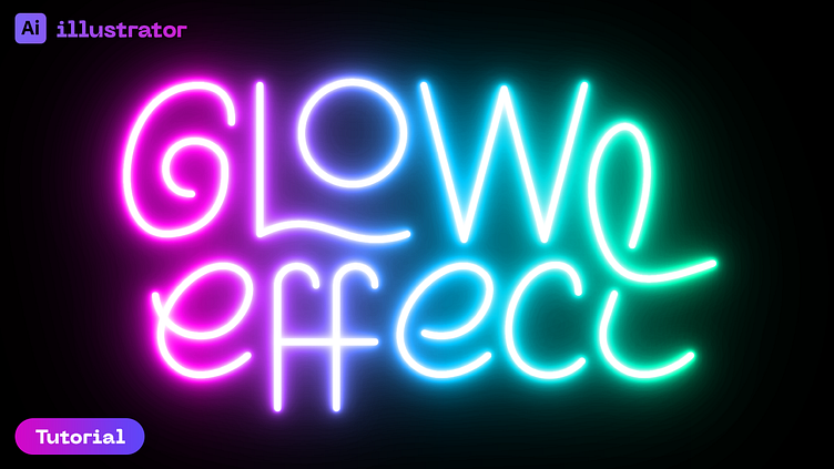 How To Make Realistic Neon Glow Effect In Illustrator By Alex Blogoodf On Dribbble 8485