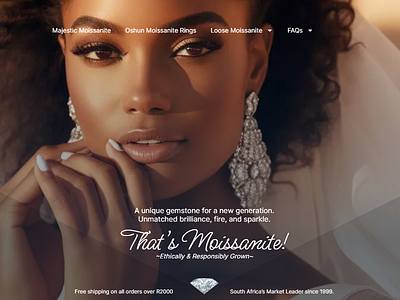 Moissanite SA & Oshun Engagement Rings design logo ui ux