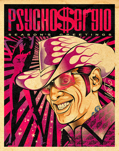 PSYCHO$ERGIO david vicente design digital art illustration inking nft psychosergio