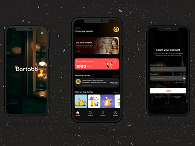 Earn Reward App UI animation banking app calm app design earn reward app ui illustration logo meditation app mobile app development compnay reward app salon app ui uiux