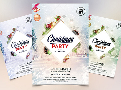 Christmas Party - PSD Flyer Template 2018 christmas 2020 2020 xmas christmas christmas 2023 flyer christmas flyer christmas invitation christmas party psd flyer invitation leaflet merry christmas 2020 merry christmas 2023 card merry christmsa flyers merry xmas 2018 flyer party flyer postcard psd flyer winter winter flyer