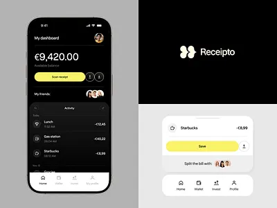 Budget tracking app: mobile app, uiux, app design abstract ai app app design design finances fintech app fintech mobile app flat mob design mobile mobile app mobile app design scanning tracker app uiux user experience