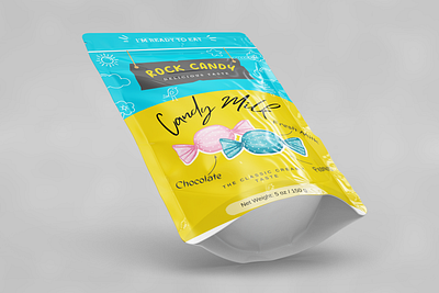 Rock Candy Milk 3d mockup chips packaging creativity concept design product design snack for busines desing snack mockup packaging packaging design packaging snack design paper pounch pounch pounch mockup product packaging standing pounch