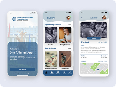 Alumni App Design app cocept design mobile ui ux