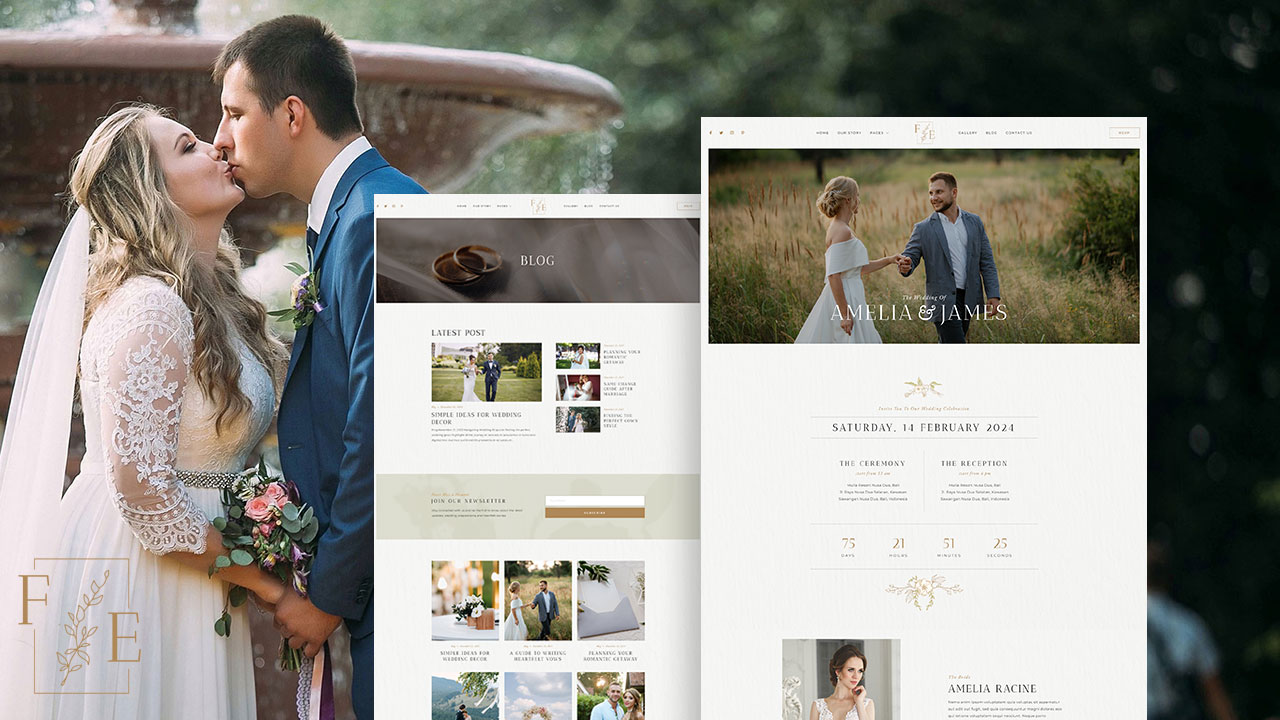 Forever – Wedding Invitation Elementor Template Kit by Wentworth Dylan ...