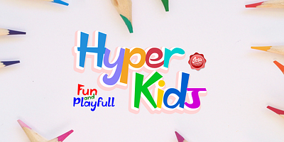 Hyper Kids Font birthday branding children colorful drawing fonts friendly fun happy kids logo logotype luxury party playful playground playing rainbow sans font