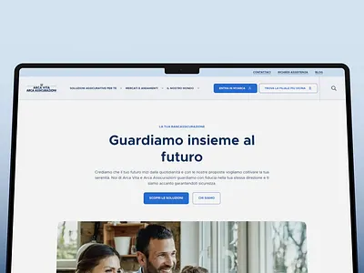 Arca Vita Assicurazioni new website accessibility branding design mobile prototype responsive ui ux