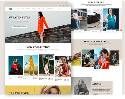 Fashion Website | Responsive branding fashion website graphic design landing mobile web responsive responsive website ui ui design uiux web design website website design