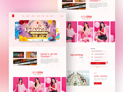 Idol Web Design app design branding clean design figma graphic graphic design idol illustration jkt48 logo ui vector web design