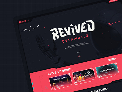 Revived Overworld - Online Gaming Platform branding logo ui