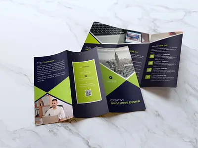 Trifold Brochure annual report booklet brand identity branding brochure brochure design business card business card template creative design design flyer graphic design logo print design trifold