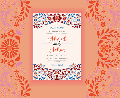 Elegant Wedding Card design elegant graphic design illustration mandala modern design typography unique colour unique design vector wedding wedding card wedding invitetion