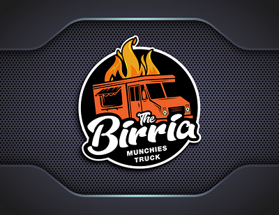 The Birria Munchies Truck Logo! awesome great logo design modern vehicle logo simple truck logo vector