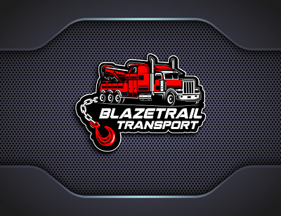 Blazetrail Transport Logo! awesome logo branding clean graphic design logo design modern logo truck logo vector