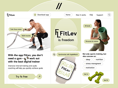 Fitness Web App app branding design graphic design illustration logo typography ui ux vector