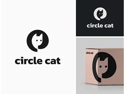 Cat Circle Minimalist Logo branding cat circle creative design design logo flat graphic design illustration inspiration kitten kitty logo logo design logos minimal minimalist pet round simple