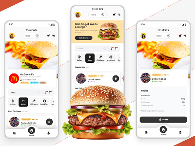 Food App Inspiration design food food app mobile ui ux