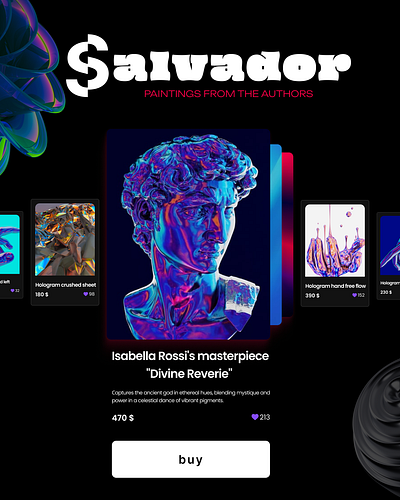 Banner advertising platform for selling paintings app banner branding design graphic design illustration logo mobile app typography ui ux