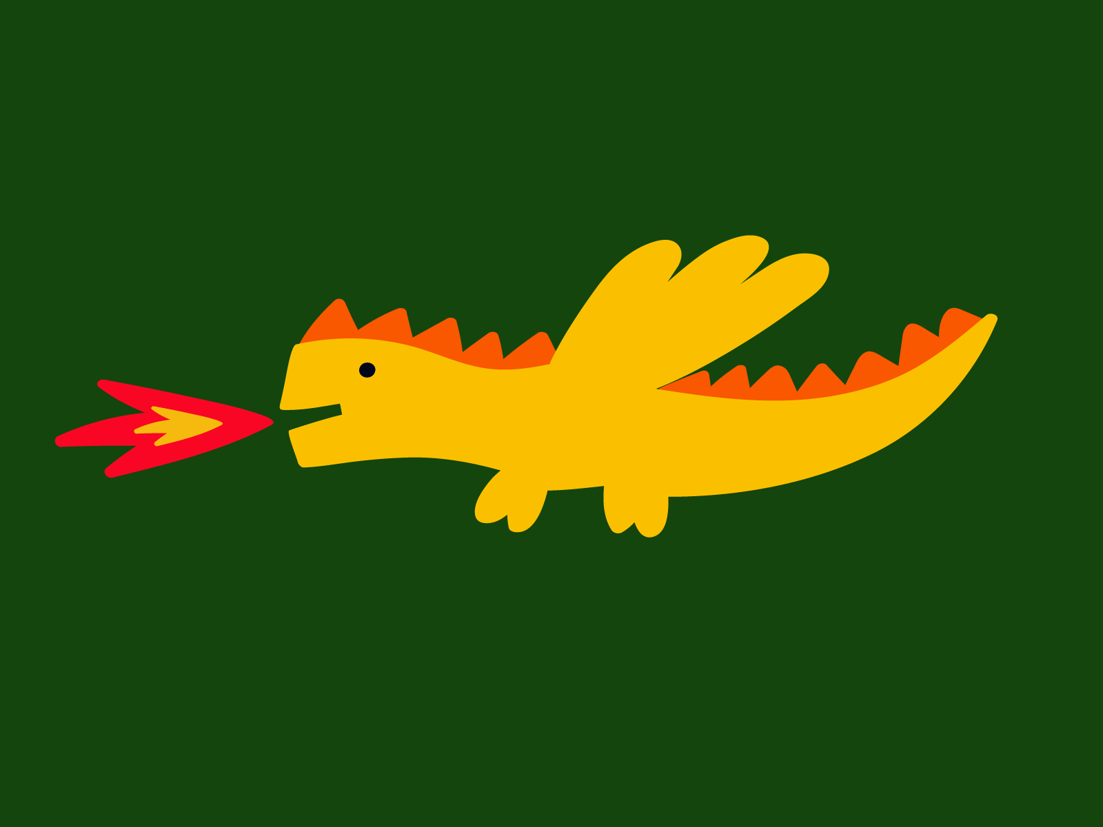 Dragon_3 design dino dinosaur dragon fire flat fly graphic design icon illustration logo mark reptile symbol