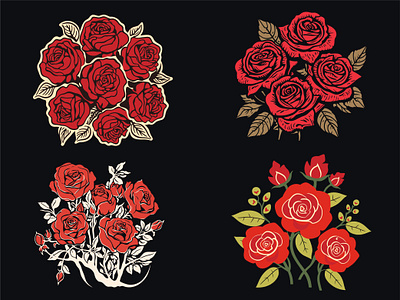 Blooming Elegance - Rose Illustration design flower flower illustration illustration rose rose illustration